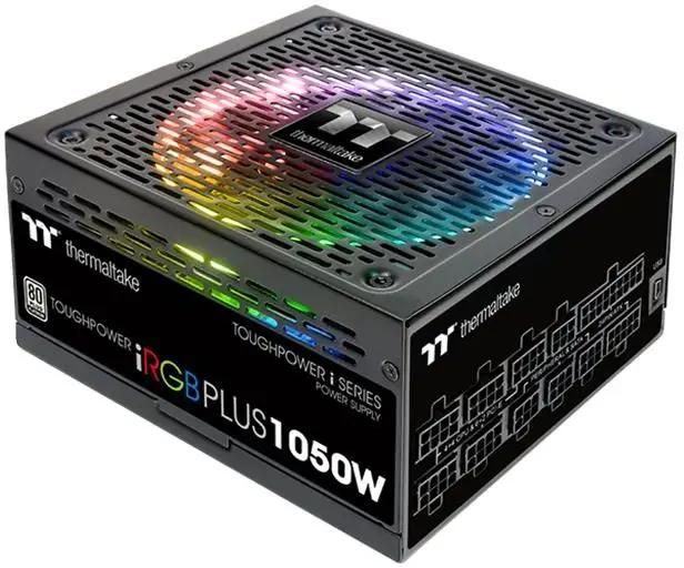 Блок питания Thermaltake Toughpower iRGB Plus (DIGITAL),  1050Вт,  140мм,  черный, retail [ps-tpi-1050f2fdpe-1]